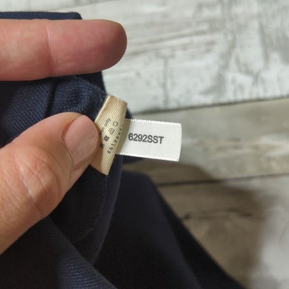 L’AGENCE Cutout Stretch Jersey Sheath Dress in Navy - Picture 7 of 8